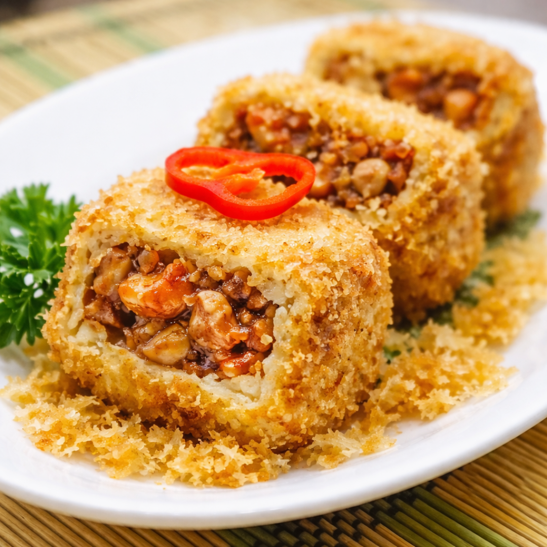 Crispy Buldak Stuffed Tofu
